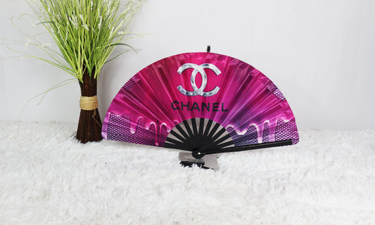 Pink Drip Designed Fan