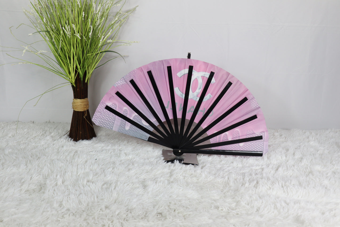 Pink Drip Designed Fan
